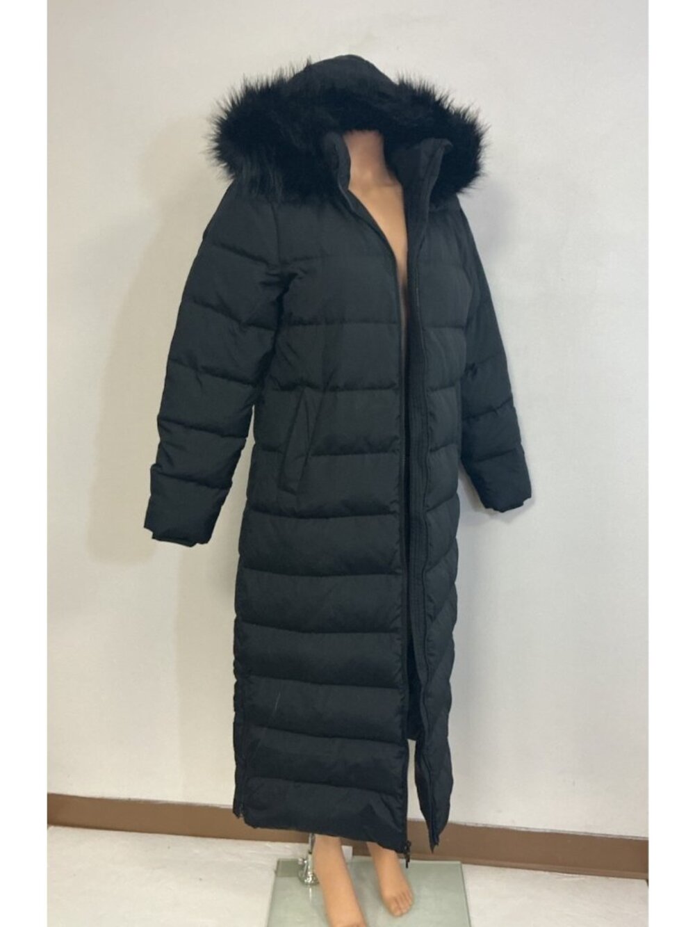 Lands End Long Jacket Down Puffer Coat Womens Small